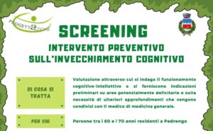 Screening cognitivo anziani Pedrengo ProgettAzione